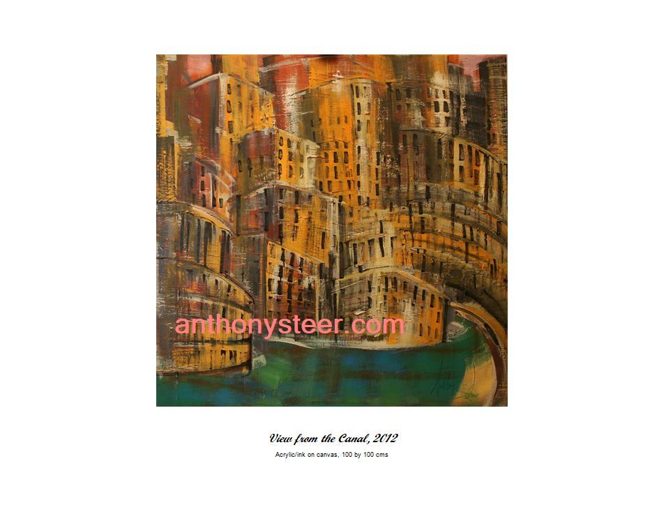 View From the Canal, 2012, 100 by 100